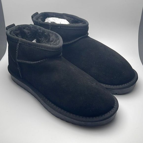 CUSHIONAIRE Women's pull on boot +Memory Foam 9 BLACK - Picture 1 of 7